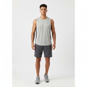 VRST‎ Athletic Tank Top Mens Size L Two Tone Grey Performance Sporty NEW